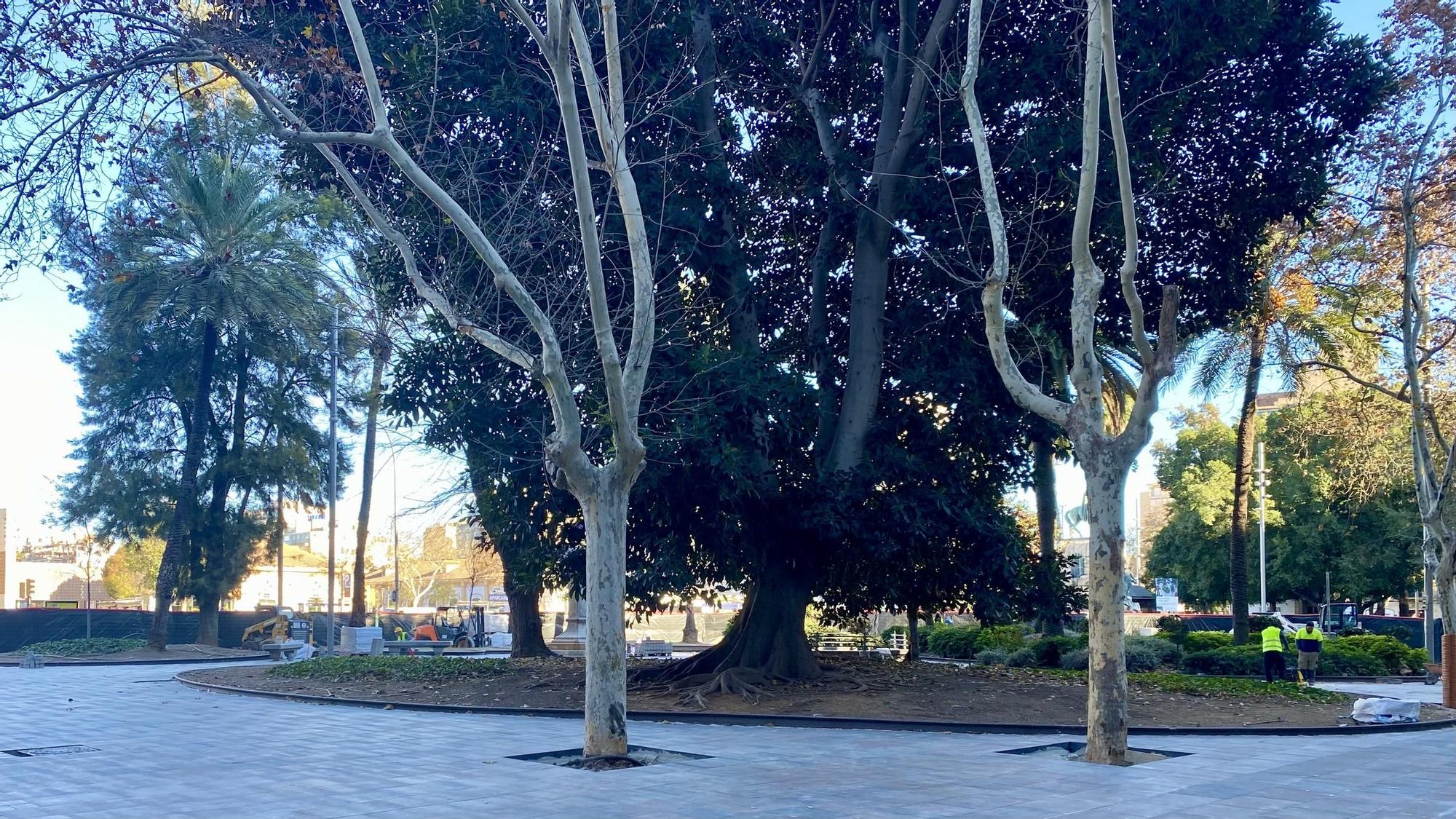 Las fotos de las nuevas y esperadas baldosas de la Plaza de España de Palma