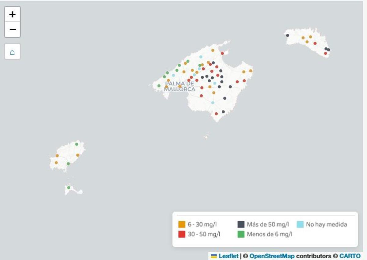 Mapa de Greenpeace.