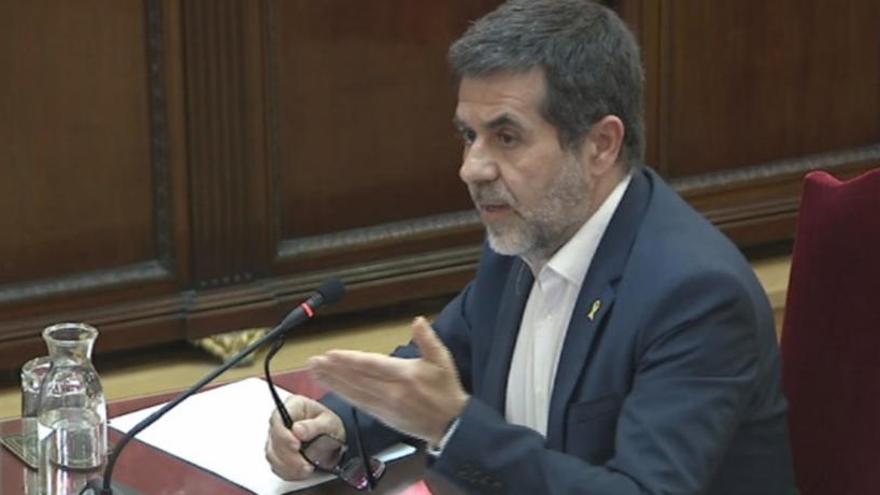 Jordi Sànchez, durant el judici del procés