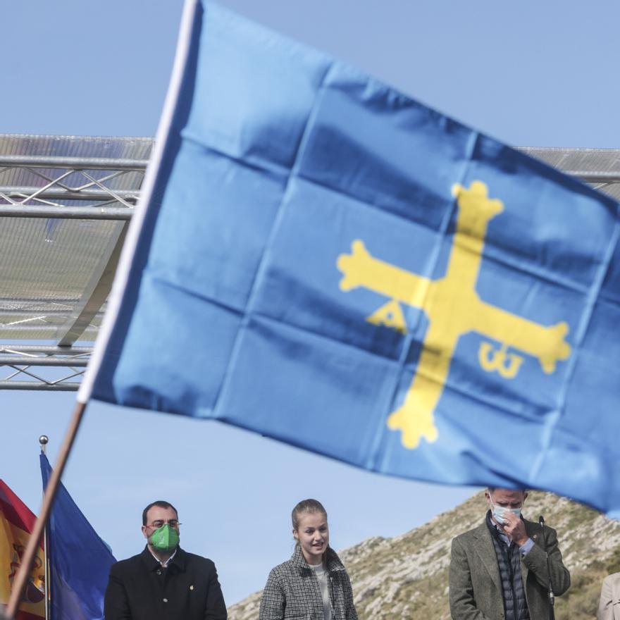 Pueblo Ejemplar 2021: La Familia Real visita Santa María del Puerto, en Somiedo