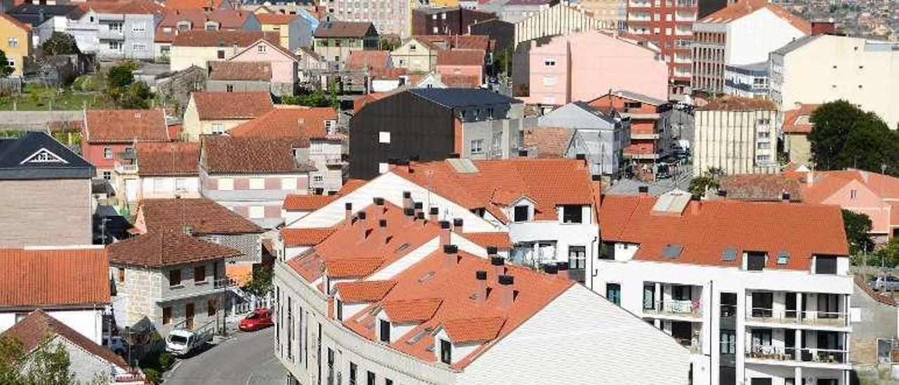 Una vista del casco urbano de Moaña. // Gonzalo Núñez