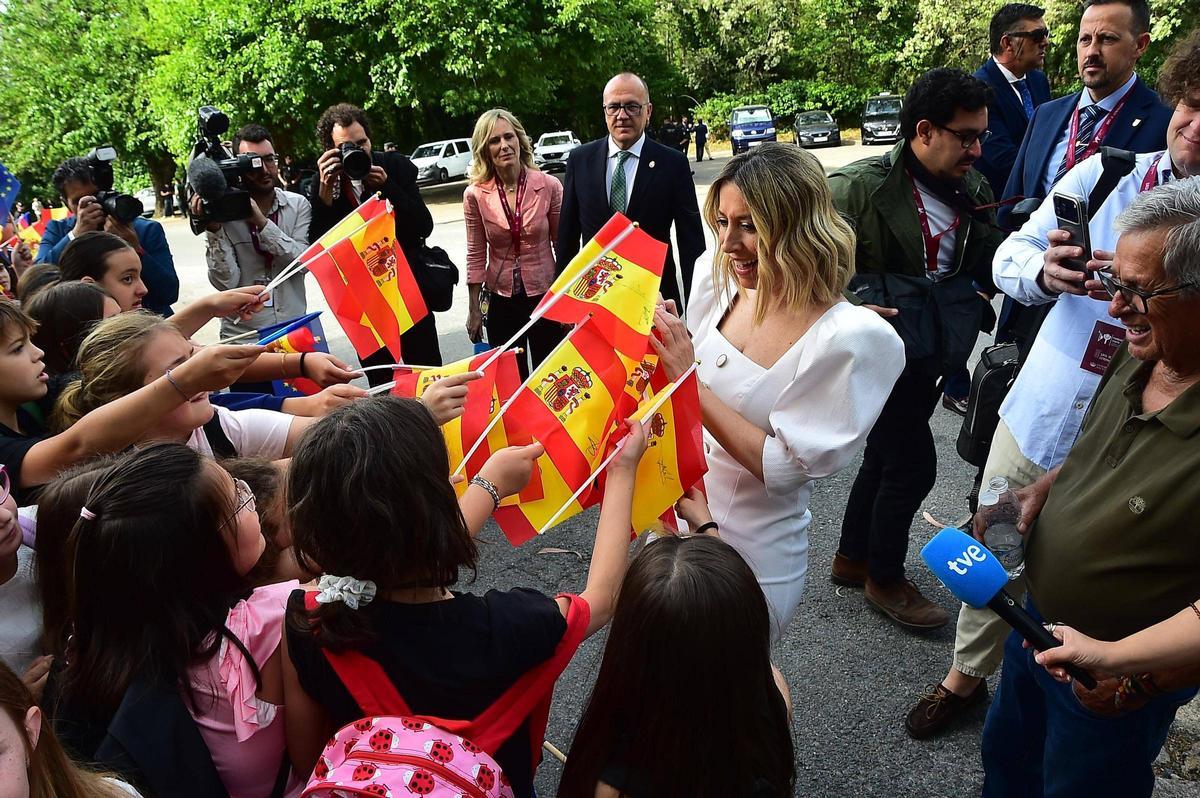 Fotogalería | La llegada del Rey de España, Felipe VI, al Monasterio de Yuste, en imágenes