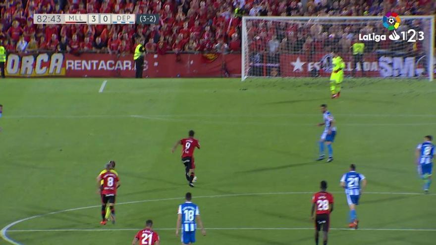 RCD Mallorca-Deportivo: Gol de Abdón Prats y el Mallorca ya es de Primera