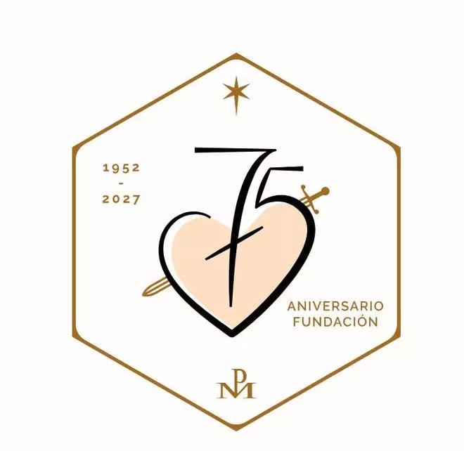 La Hermandad de la Virgen de la Soledad de Gandia presenta el nuevo logo para su 75 º aniversario