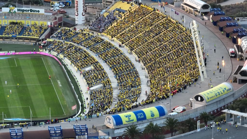 El UD Las Palmas - Alavés, a vista de pájaro