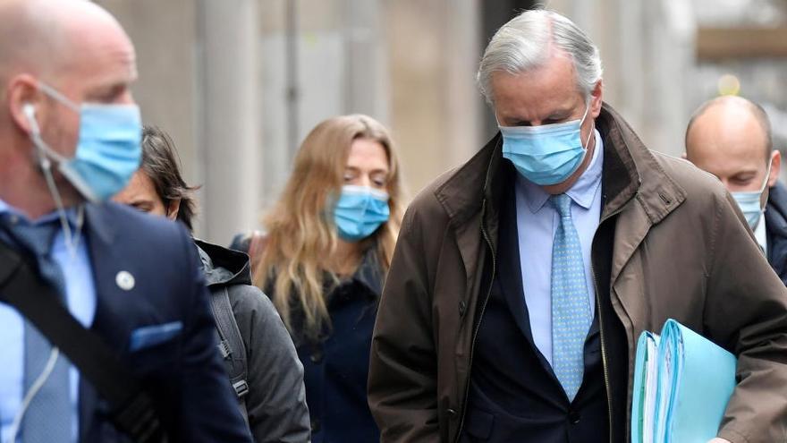 El negociador jefe de la UE para el Brexit, Michel Barnier, a su llegada a Londres.