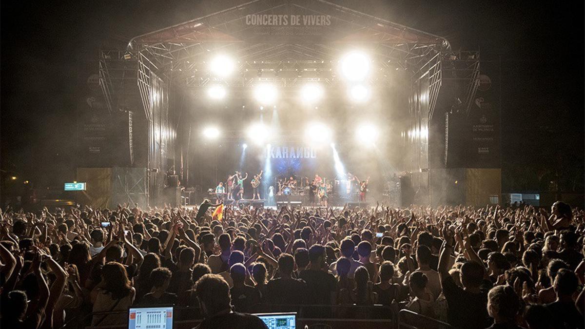 Imagen de archivo de los conciertos de Viveros.