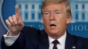 U.S. President Donald Trump takes questions during the daily coronavirus response briefing at the White House in Washington, U.S., March 27, 2020. REUTERS/Jonathan Ernst