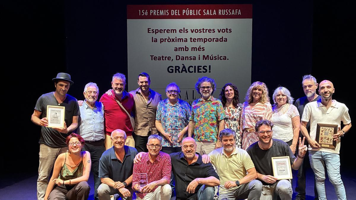 Los premiados por el público de la Sala Russafa.
