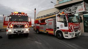 Vehículos de bomberos del parque comarcal de Arteixo.