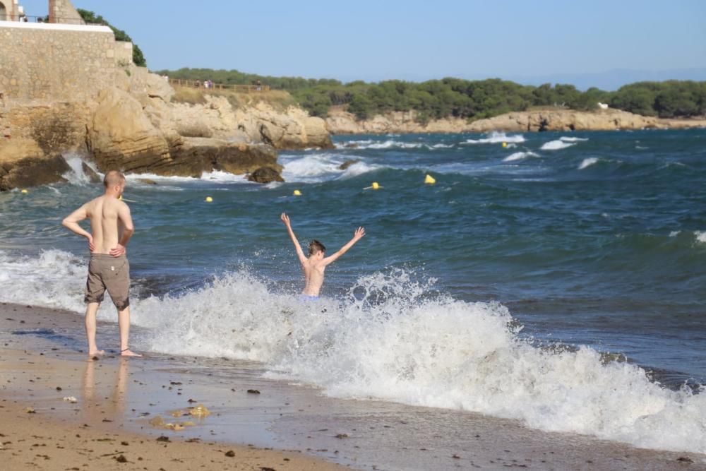 El temporal marítim a la zona d'Empúries