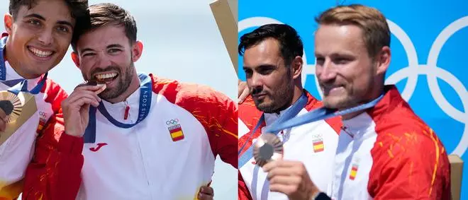 Joan Antoni Moreno y Marcus Cooper, medallas de bronce en C2 500 y K4 500