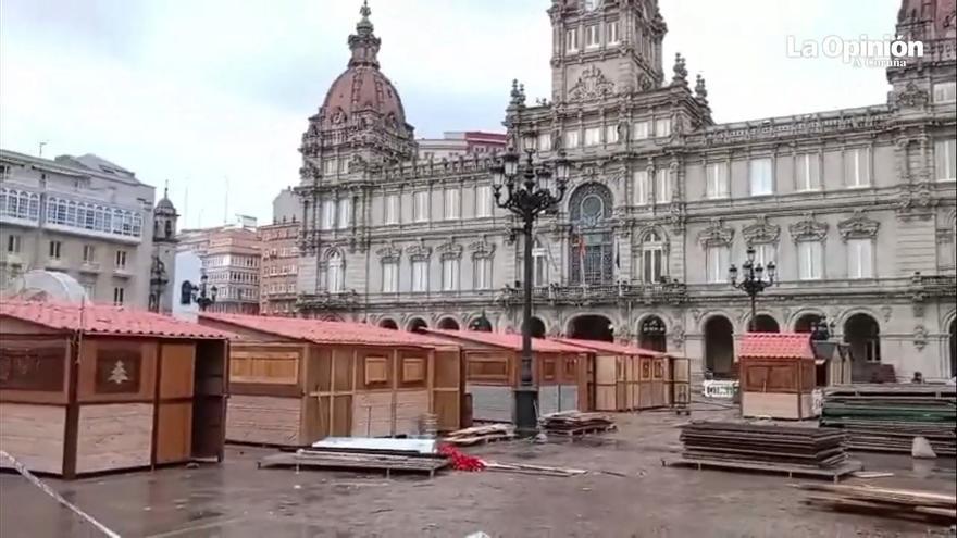 El poblado navideño se despide de María Pita