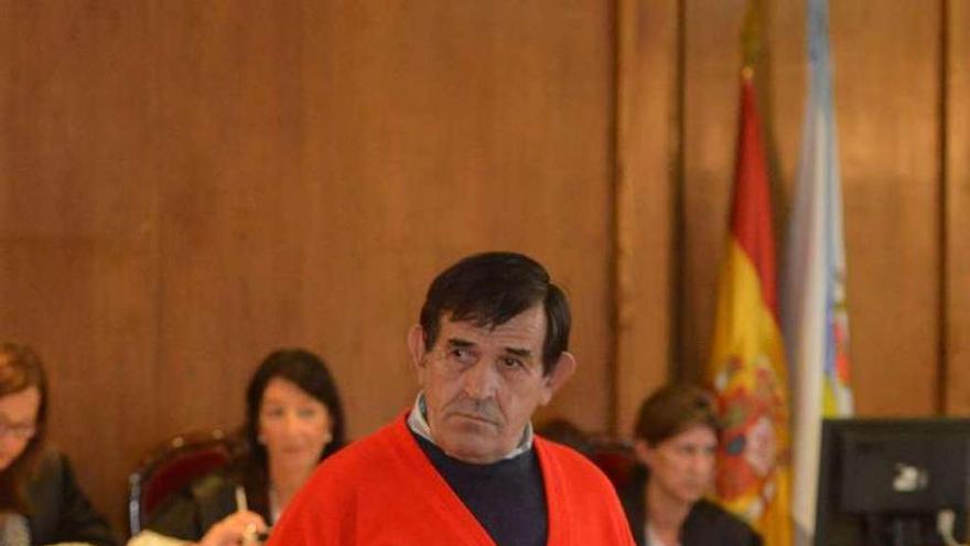 El vecino de Porriño condenado, en la sala de vistas.