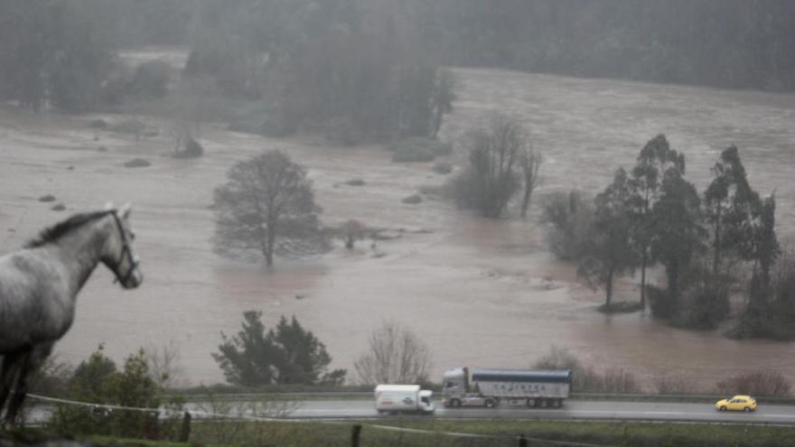 Ocho ríos asturianos se encuentran en alerta por las intensas lluvias