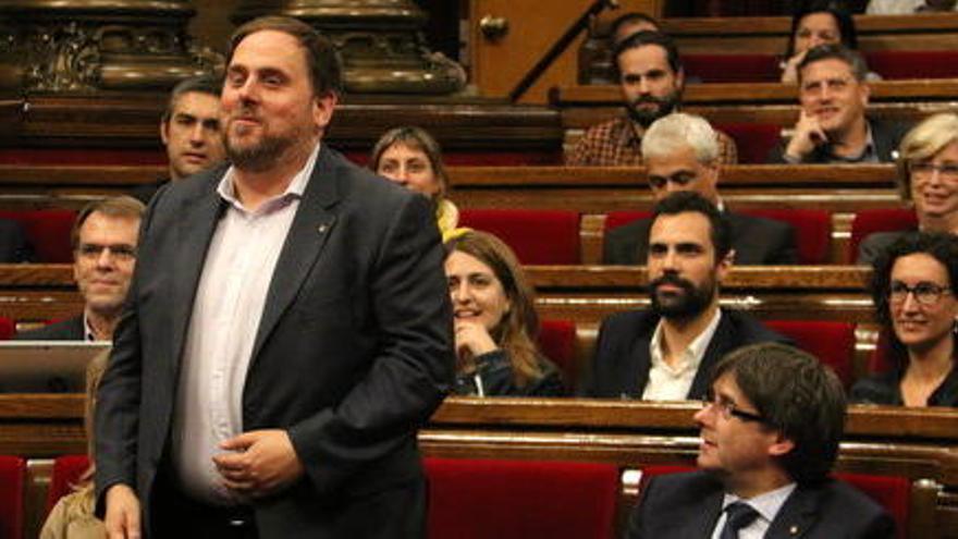 Oriol Junqueras, dijous passat al Parlament.