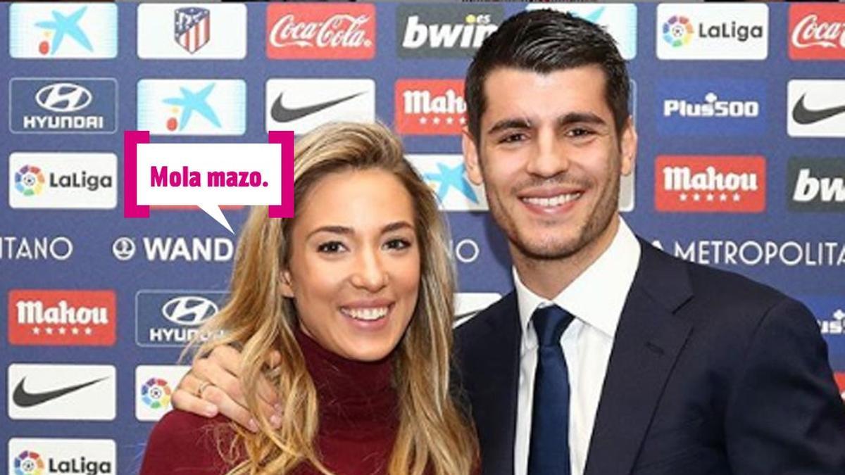 Álvaro Morata y Alice Campello esperan...