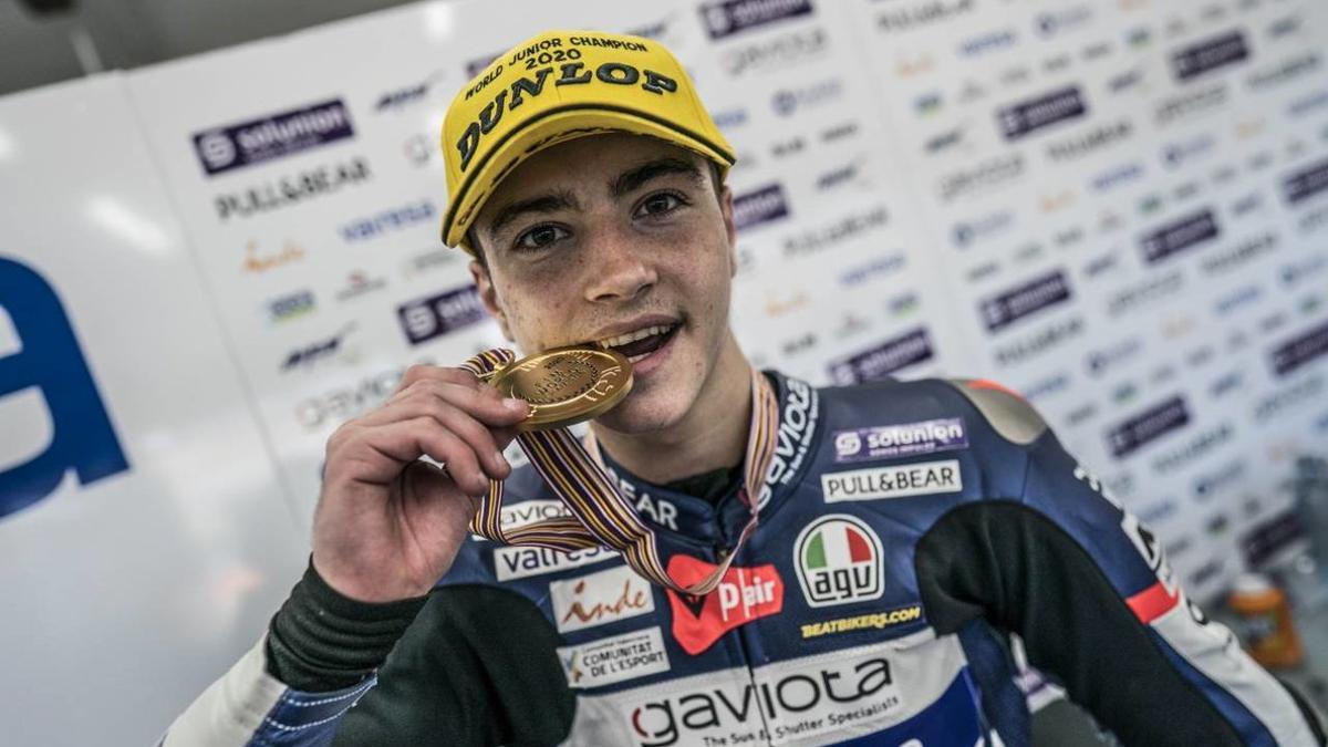 Izan Guevara, campeón del FIM CEV en el Mundial júnior de Moto3