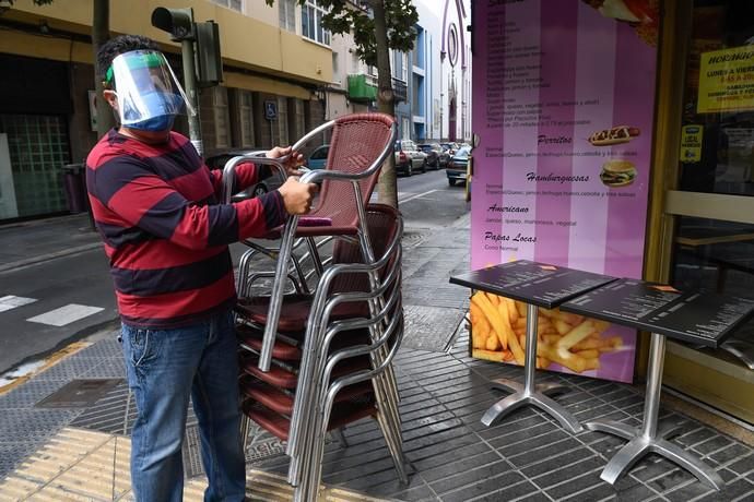 21-05-20   LAS PALMAS DE GRAN CANARIA. CIUDAD. LAS PALMAS DE GRAN CANARIA. Reportaje en diferentes bares de la ciudad por su apertura el día 25. Fotos: Juan Castro.  | 21/05/2020 | Fotógrafo: Juan Carlos Castro