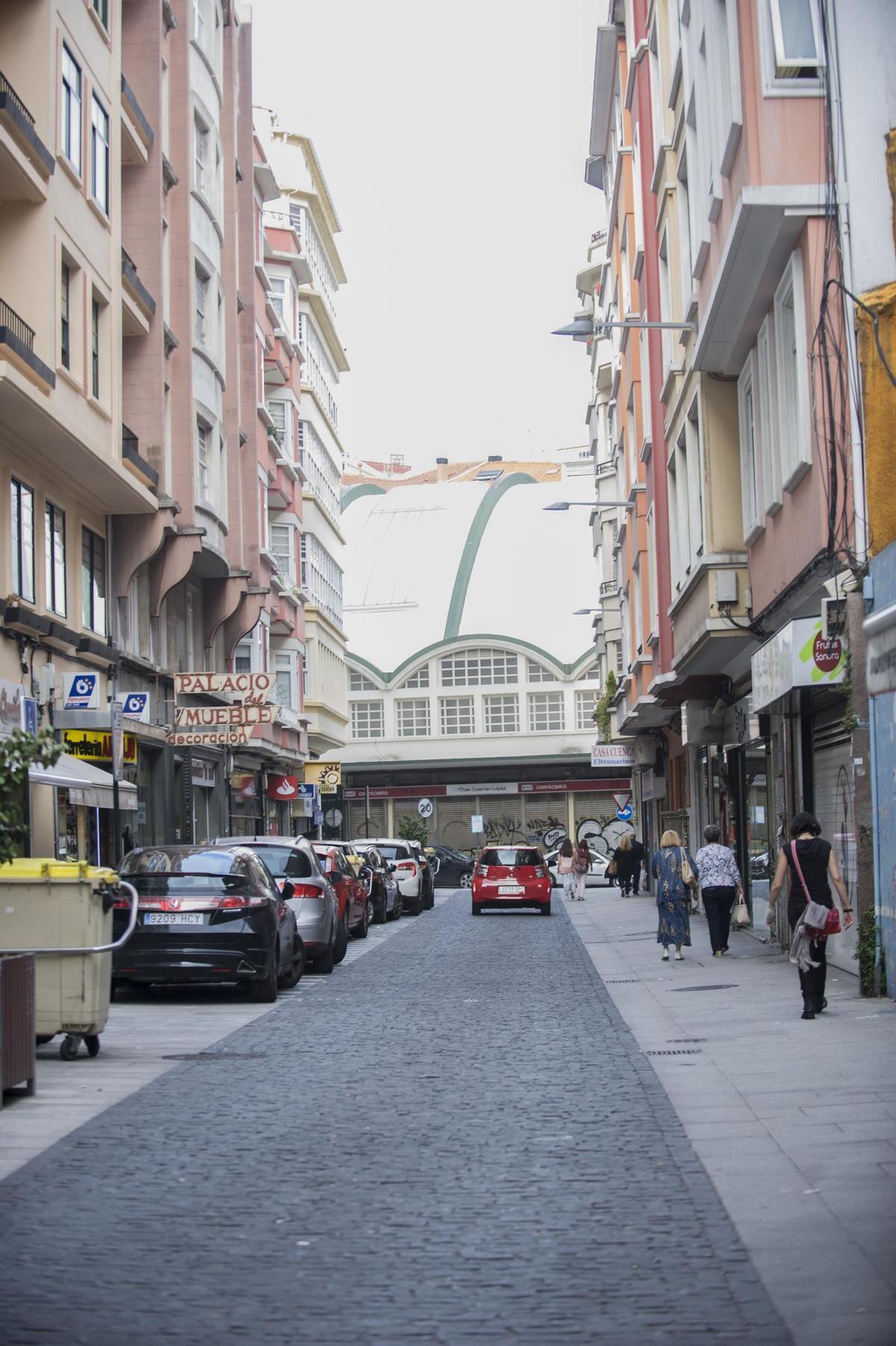 La calle Marqués de Pontejos en 2017
