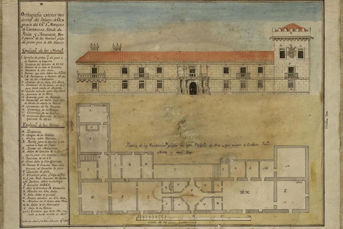 Plano del palacio y su distribución. | Fundación Casa Ducal de Medinaceli