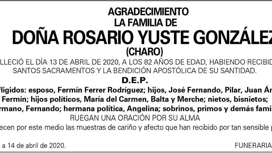 Dª Rosario Yuste González