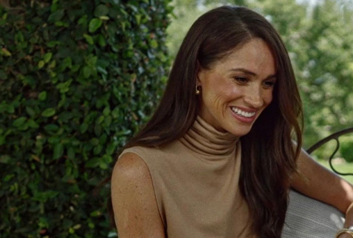 Meghan Markle con conjunto de punto