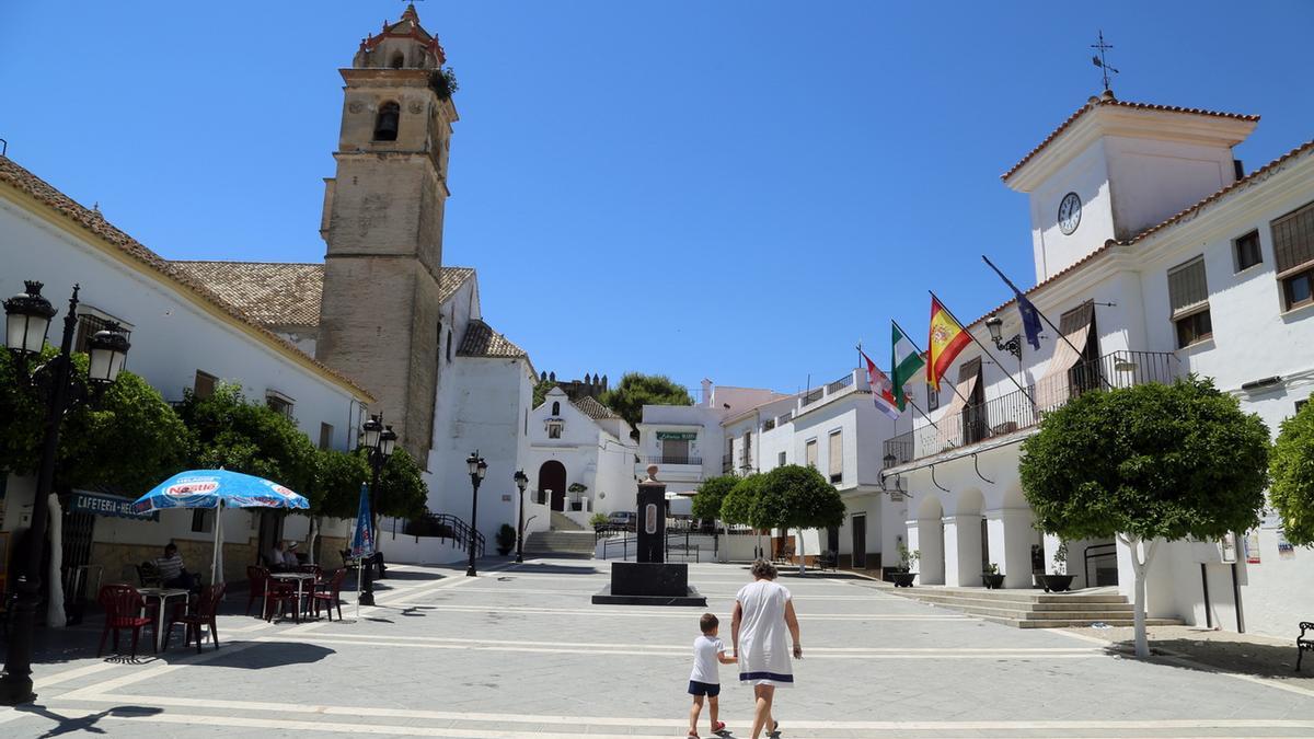 Foto de la Plaza de la Constitución de Montemayor.