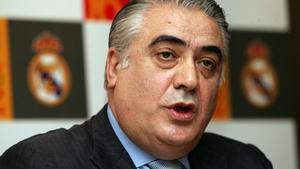 MD29  Madrid  06 06 06 - Lorenzo Sanz  durante su intervencion en el acto de presentacion de su candidatura para las elecciones a la Presidencia del Real Madrid  EFE Bernardo Rodriguez