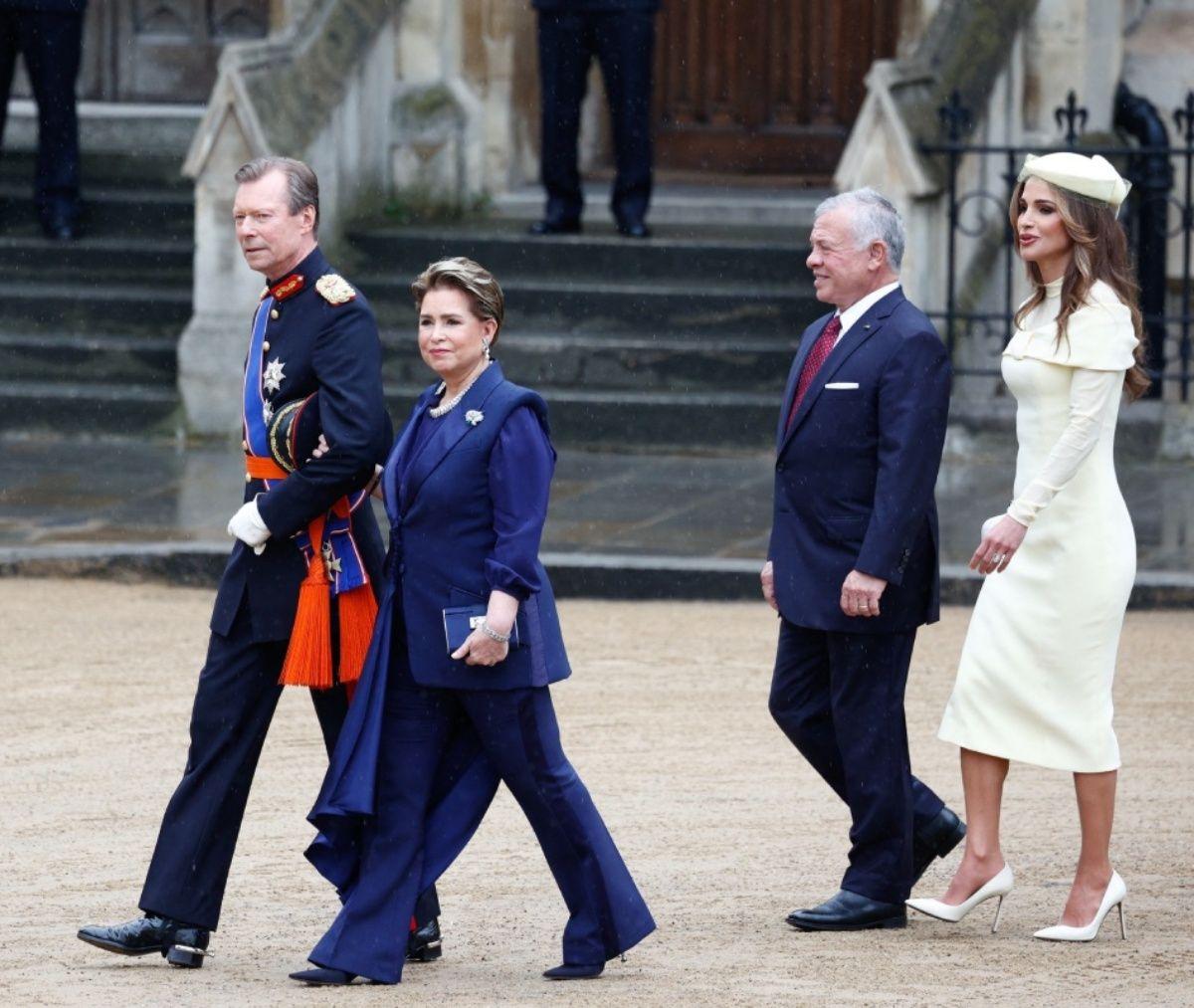 Los duques Luxemburgo, el Abdullah II y la reina Rania de Jordania