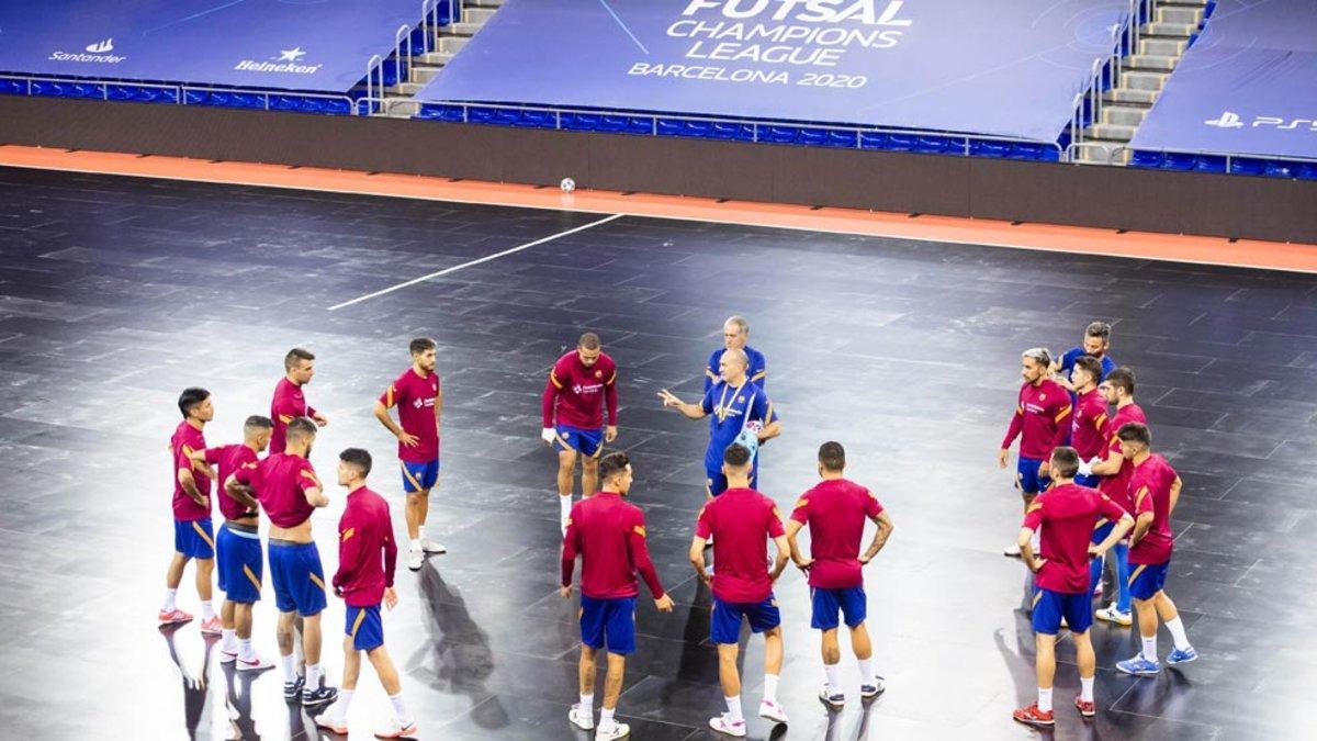 El Barça se ha entrenado este miércoles en el Palau