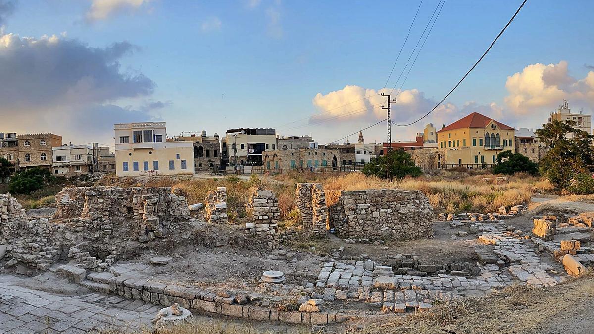 Imagen general de la excavación de la ciudad de Tiro en la que participa Josep Garí.