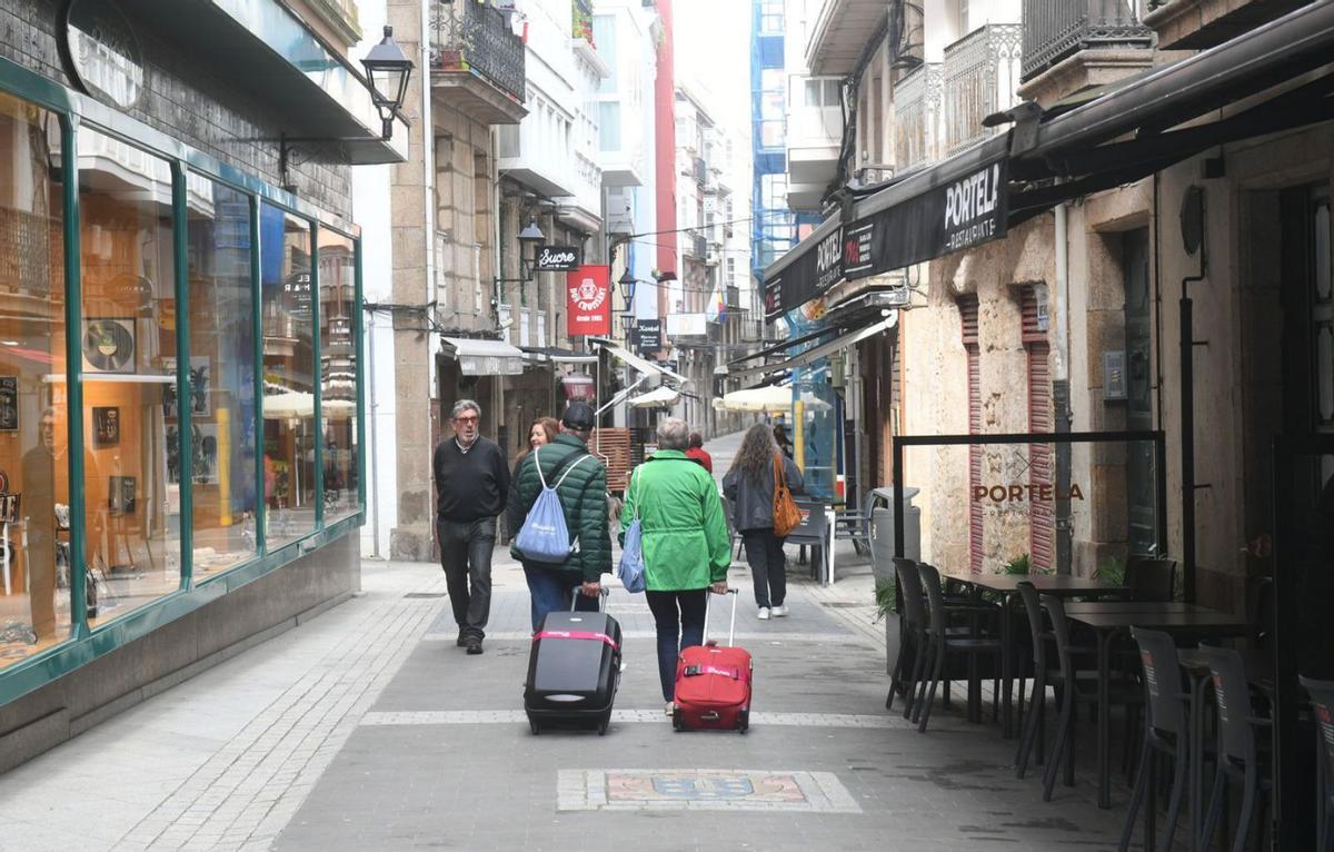 Calle de la Franja, en el centro de A Coruña.