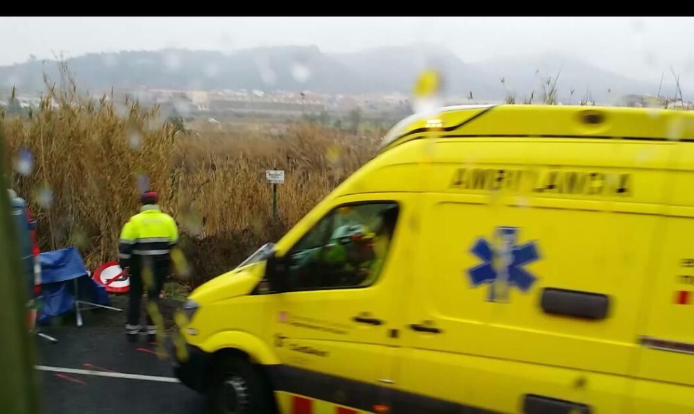 Accident a la C-55, a Sant Vicenç (19 de març)