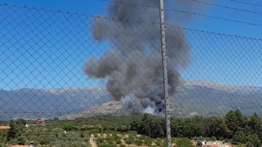 El Infoex declara extinguido el incendio de Jaraíz de la Vera