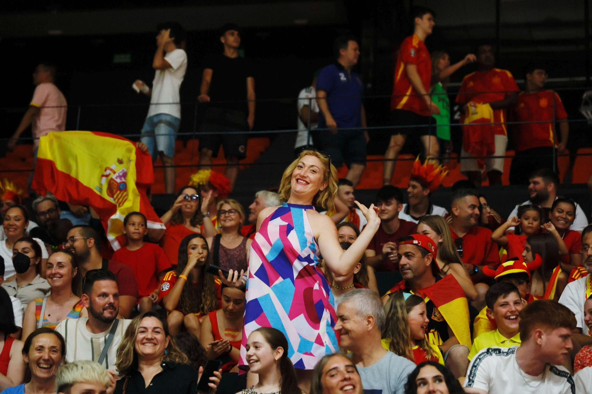 La Fonteta acoge con pantallas gigantes la semifinal de España en la Eurocopa