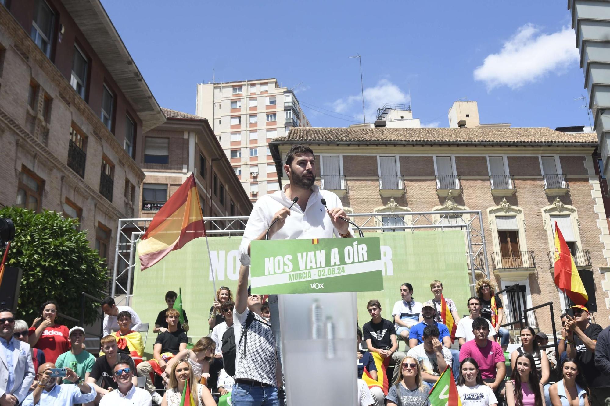 Acto de Santiago Abascal y Jorge Buxadé en Murcia