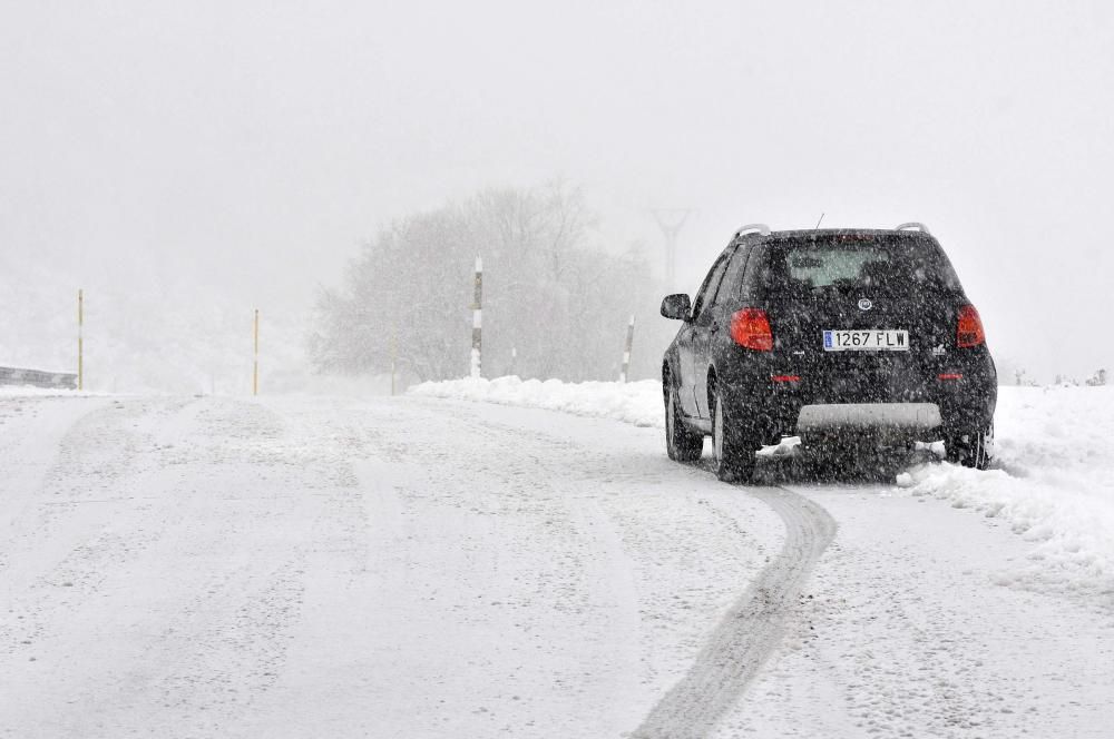 Primera nevada en Pajares