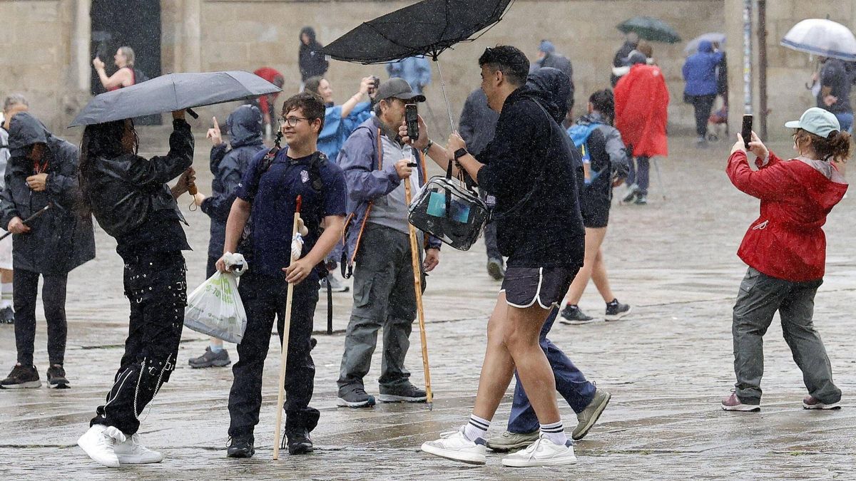 Los chubascos serán abundantes durante el fin de semana al norte y oeste de Galicia