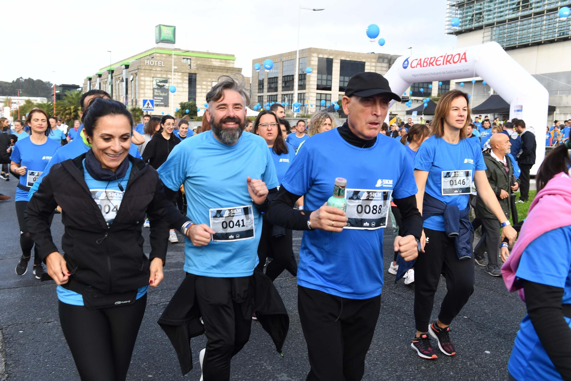 La carrera 5KM Solidarios en Agrela y con la salida en la fábrica de Estrella