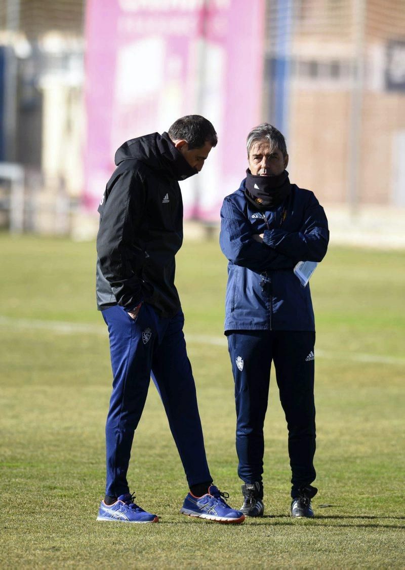 Sesión de entrenamiento del Real Zaragoza