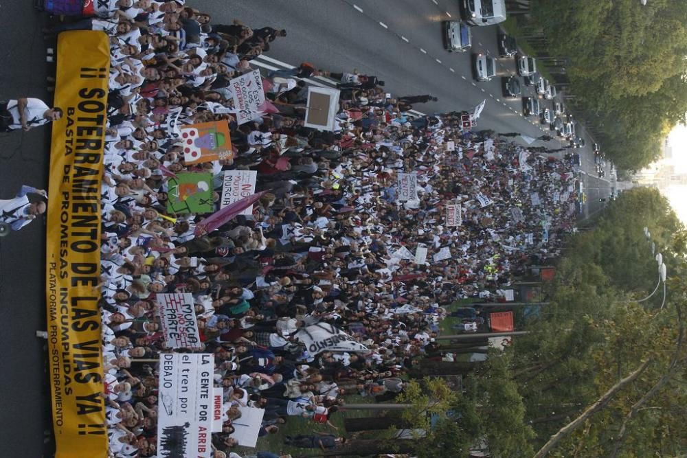 Manifestación contra el muro de Murcia en Madrid