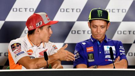 Rossi niega la mano a Márquez, ante la carrera más especial del año.