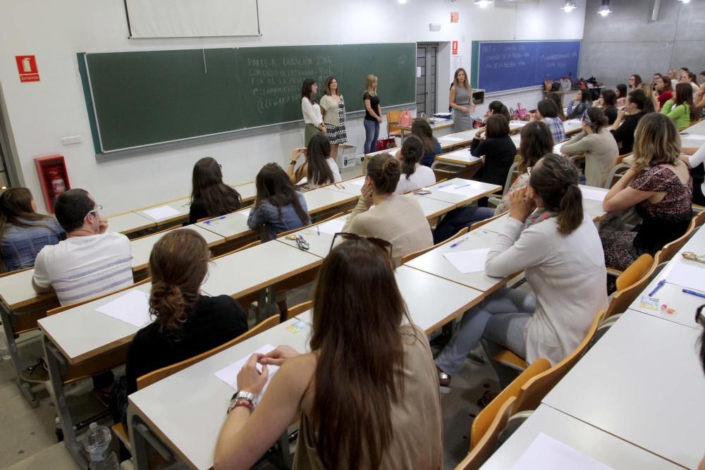 Aspirantes en uno de los tribunales de Cartagena