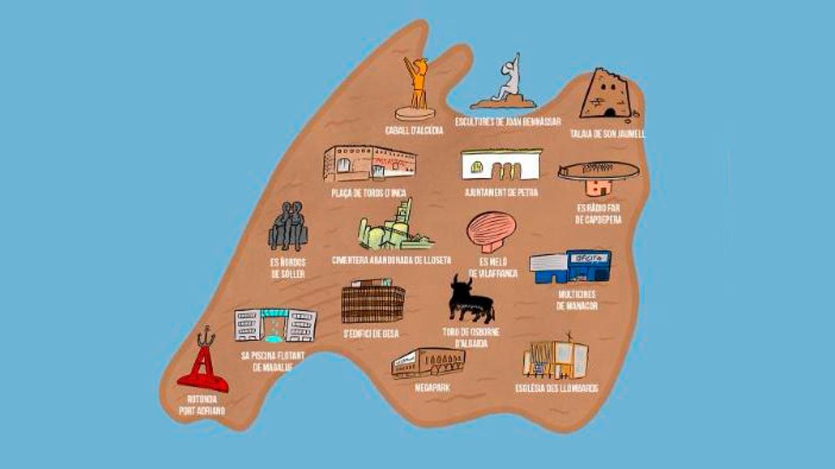 El mapa de los “mejores monumentos” de Mallorca