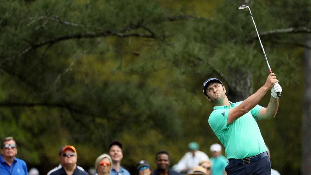 Rahm, durante la segunda jornada del Masters de Augusta