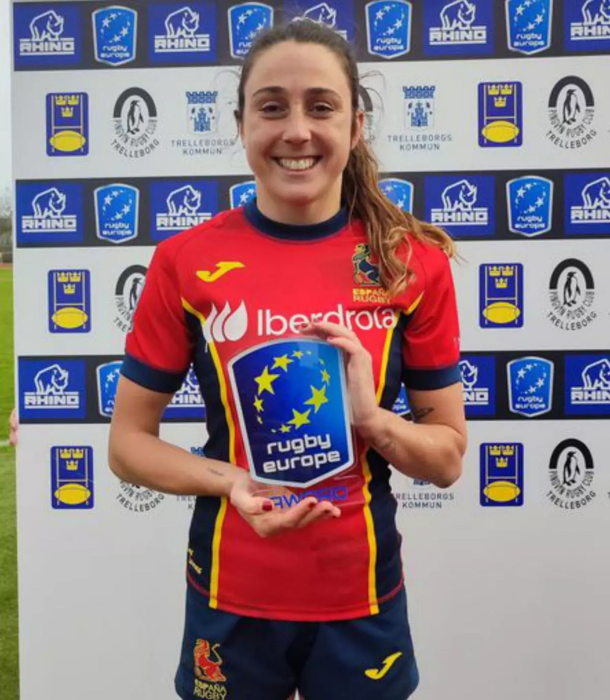 Clara Piquero, campeona de Europa con la selección española de rugby