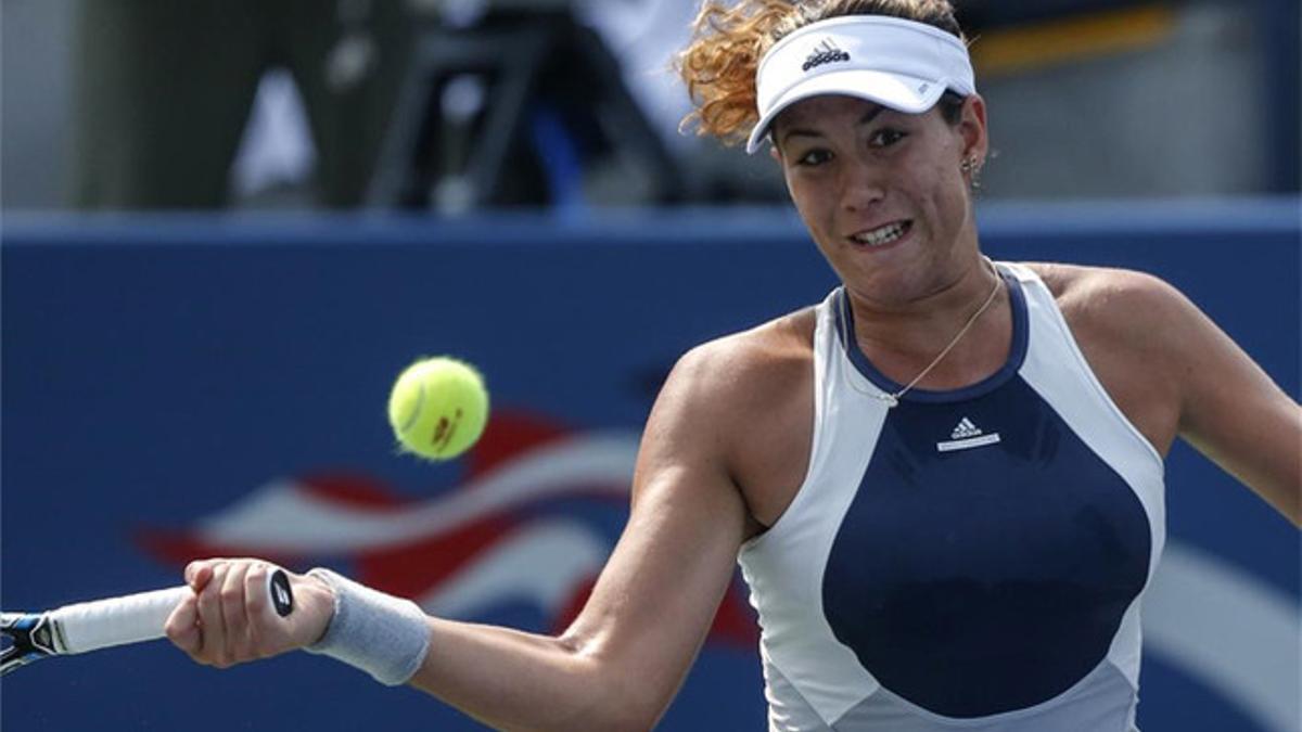 Muguruza, durante su partido ante Konta