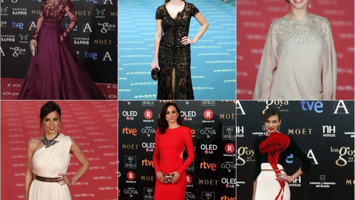 Mejores vestidos de la alfombra roja de los Goya.