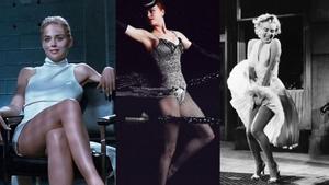 Sharon Stone en ’Instinto básico’, Nicole kidman en ’ Moulin Rouge’ y Marilyn Monroe